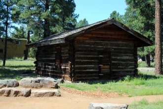 An old cabin that was near Frances Short Pond.